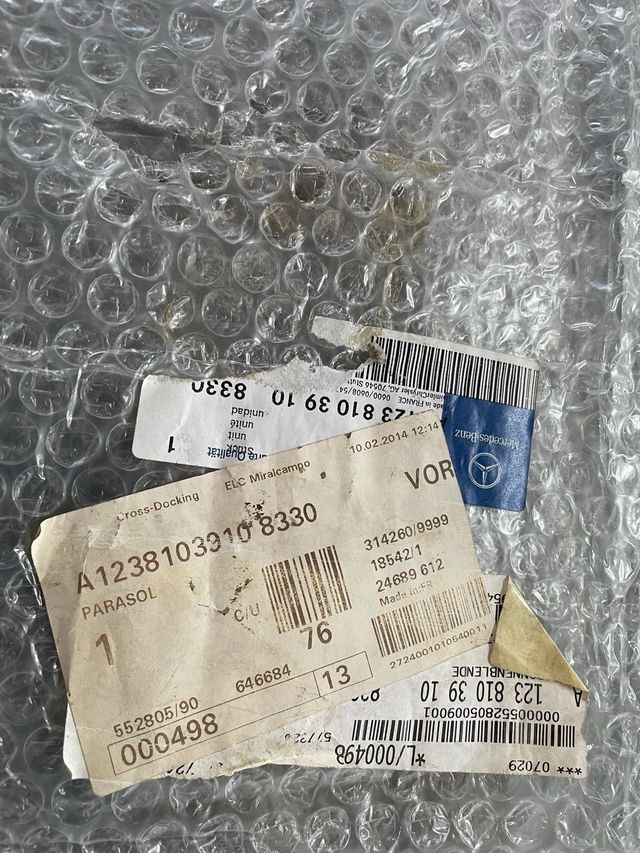 Parasol Mercedes W123 Beige