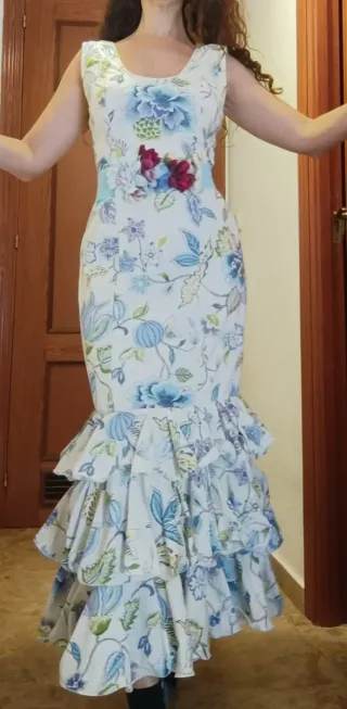 Traje de flamenca floral