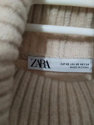 Vestido Zara Beige