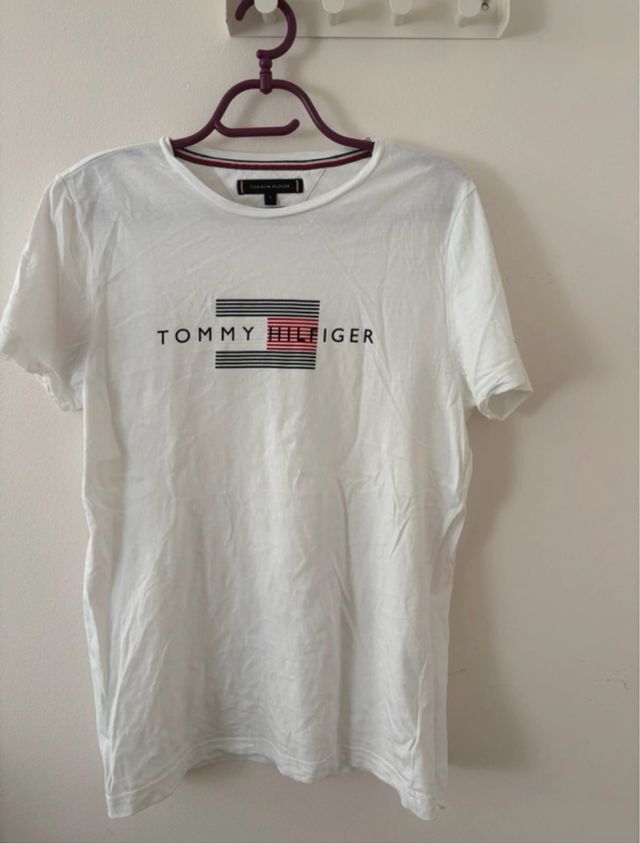 Camiseta Tommy Hilfiger Blanca Talla S