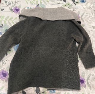 Abrigo gris oversize Zara