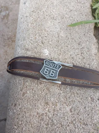 Pulsera Cuero Hombre Route 66