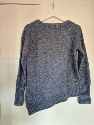 Jersey Massimo Dutti asimétrico azul grisáceo