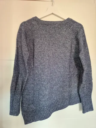 Jersey Massimo Dutti asimétrico azul grisáceo