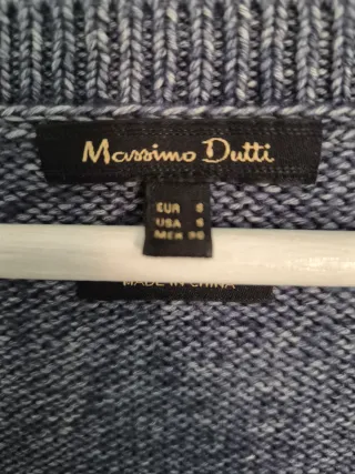 Jersey Massimo Dutti asimétrico azul grisáceo