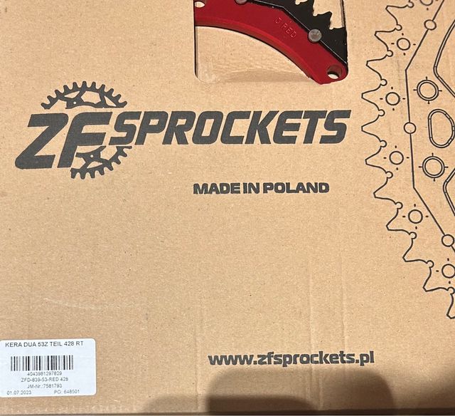 ZF Sprockets Plato Kera Dua 53Z 428 RT