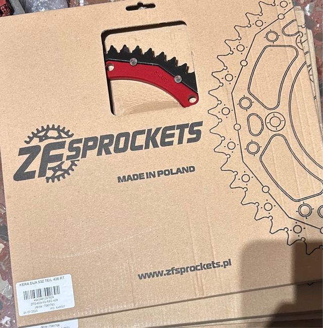 ZF Sprockets Plato Kera Dua 53Z 428 RT