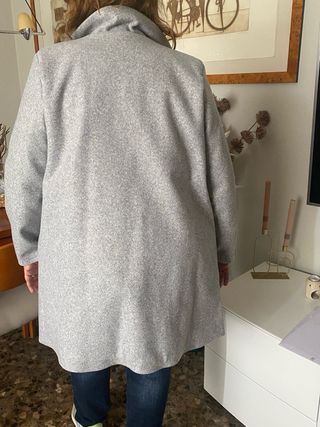 Chaquetón paño gris nuevo