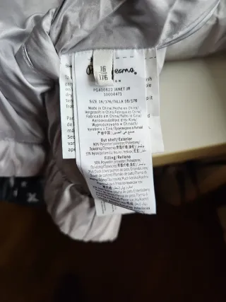 Piumino Pepe Jeans reversibile stelle 16 anni