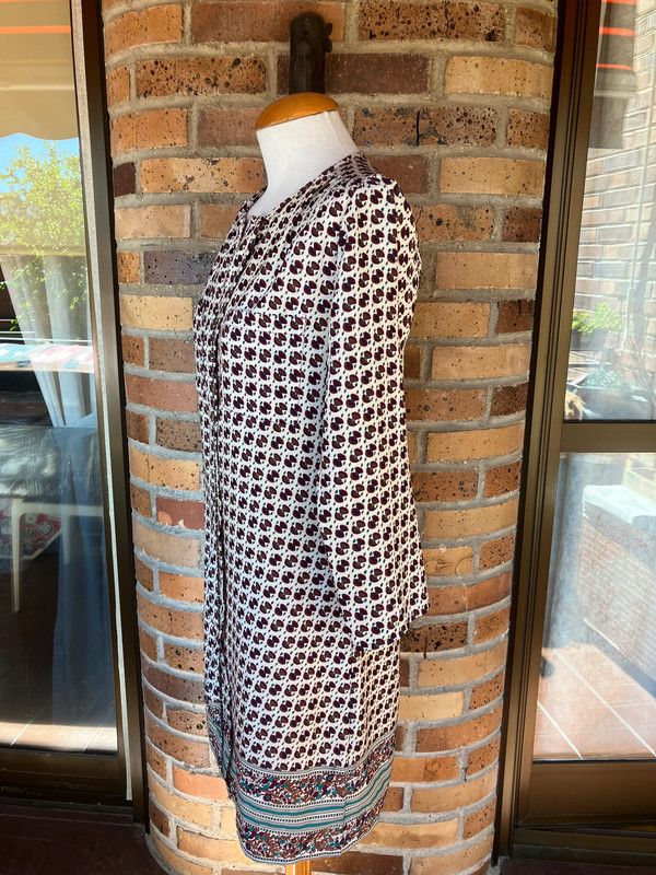 Vestido media manga estampado