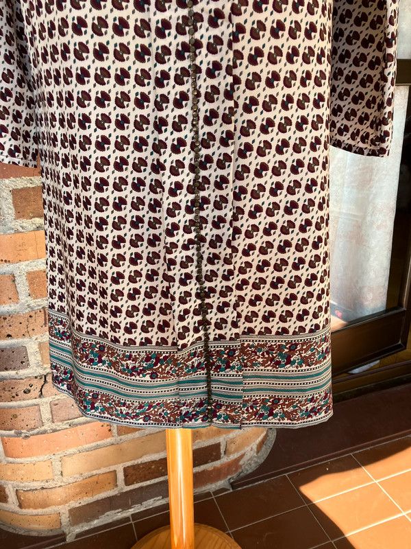 Vestido media manga estampado