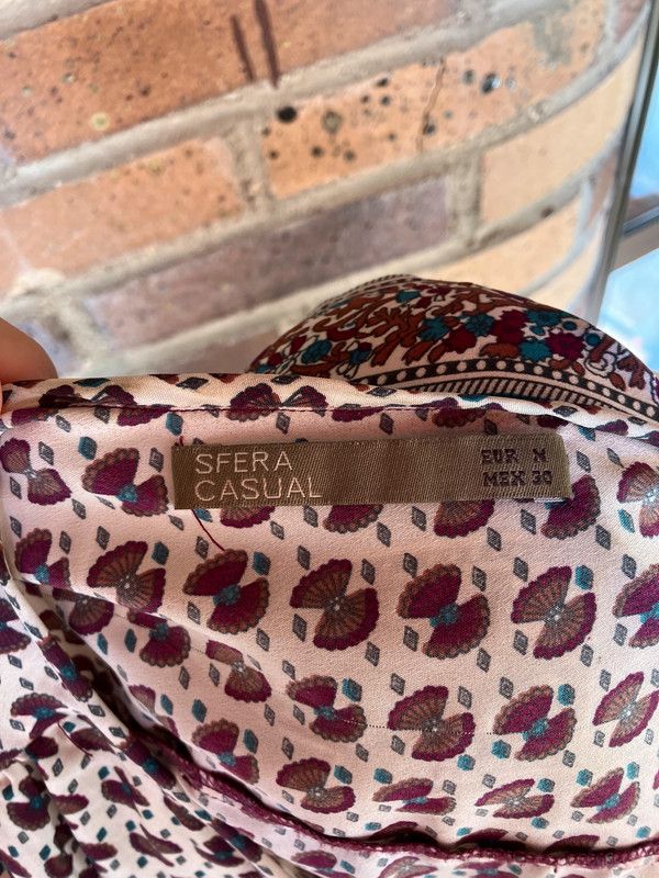 Vestido media manga estampado