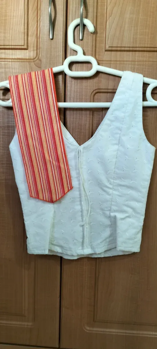 Traje de flamenca volantes rayas