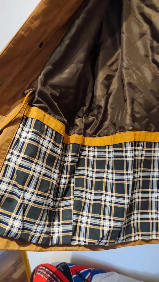 Chaqueta Cuero Vacuno Marrón Talla 52