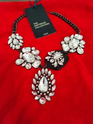Collar Zara Pedrería Nuevo