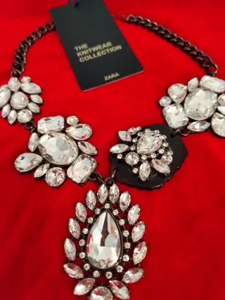 Collar Zara Pedrería Nuevo