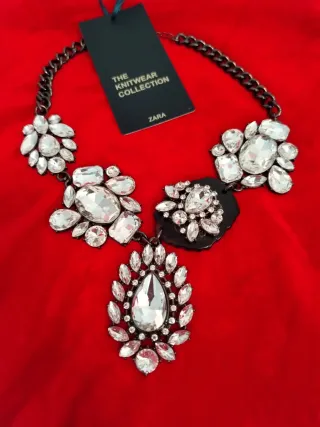 Collar Zara Pedrería Nuevo