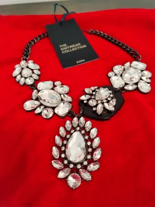 Collar Zara Pedrería Nuevo