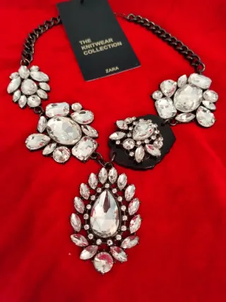 Collar Zara Pedrería Nuevo