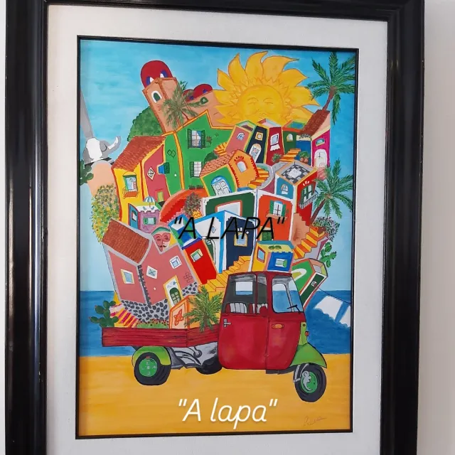 Quadro A Lapa su carta