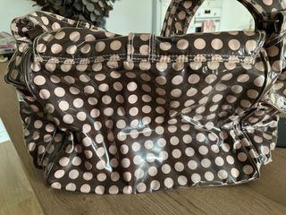 Bolso carrito plástico lunares