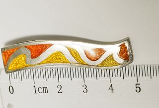 Colgante Plata 925 Esmalte Artístico Vintage