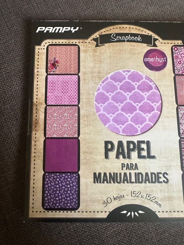 Papel Scrapbook PAMPY Amethyst 30 hojas