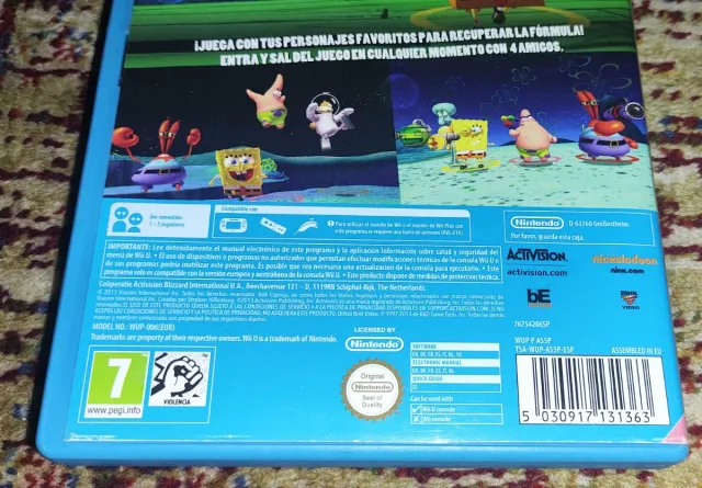 Bob Esponja: A Vingança de Plankton Wii U
