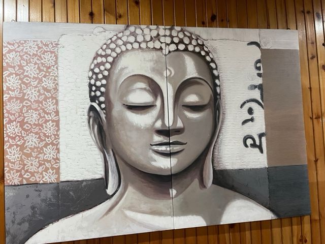 Cuadro Buda Beige y Gris