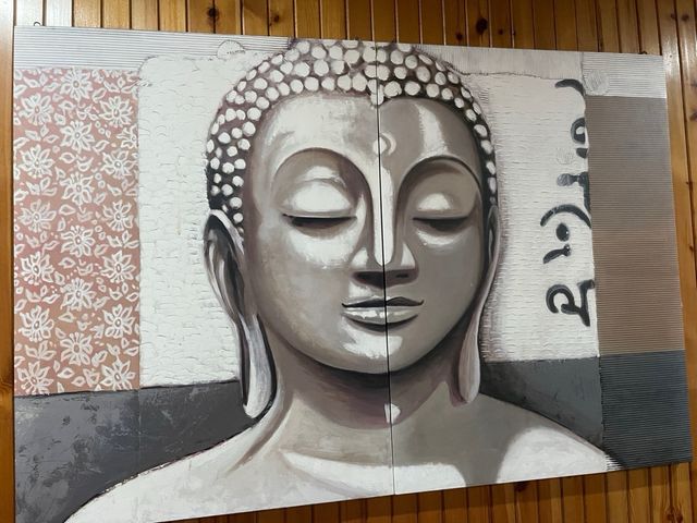 Cuadro Buda Beige y Gris