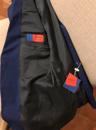 Blazer blu Ungaro uomo taglia 50 lana