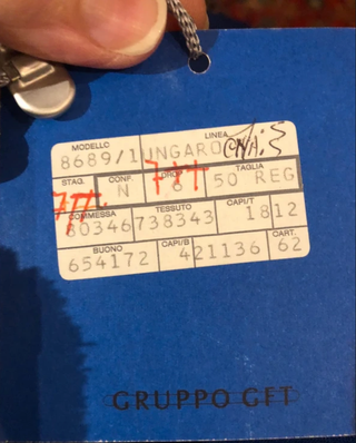 Blazer blu Ungaro uomo taglia 50 lana