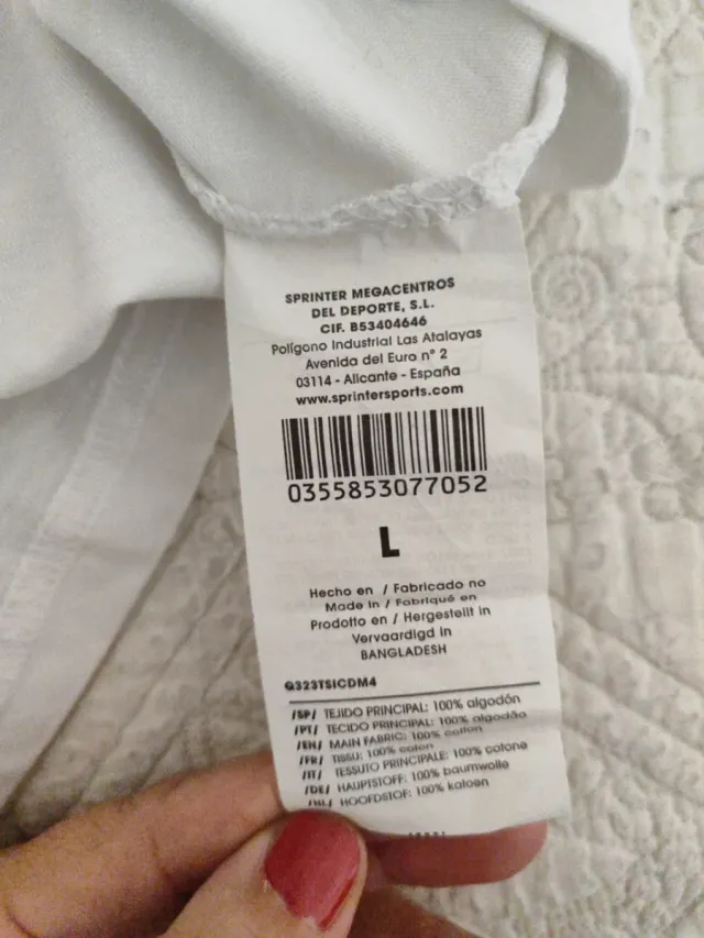 Camiseta SILVER manga larga blanca y negra