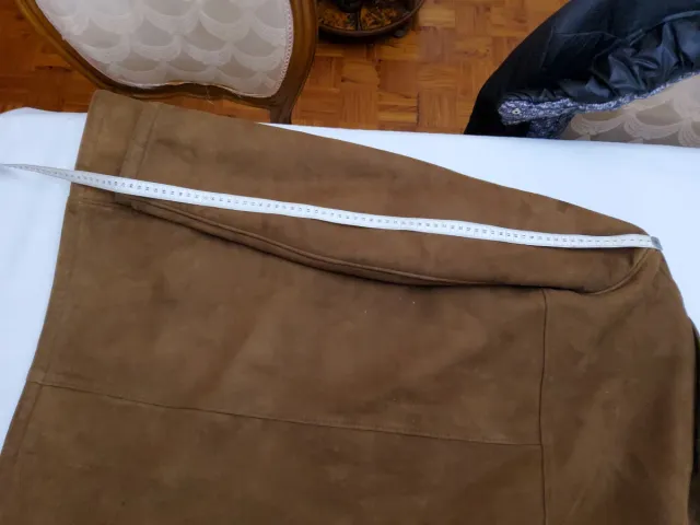 Chaqueta Piel Vuelta Marrón Talla L