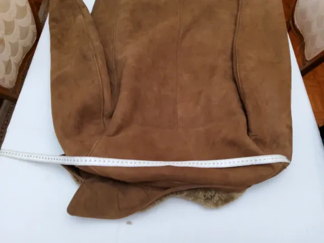 Chaqueta Piel Vuelta Marrón Talla L