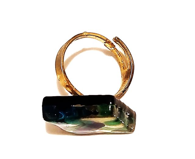 Anello quadrato Murano