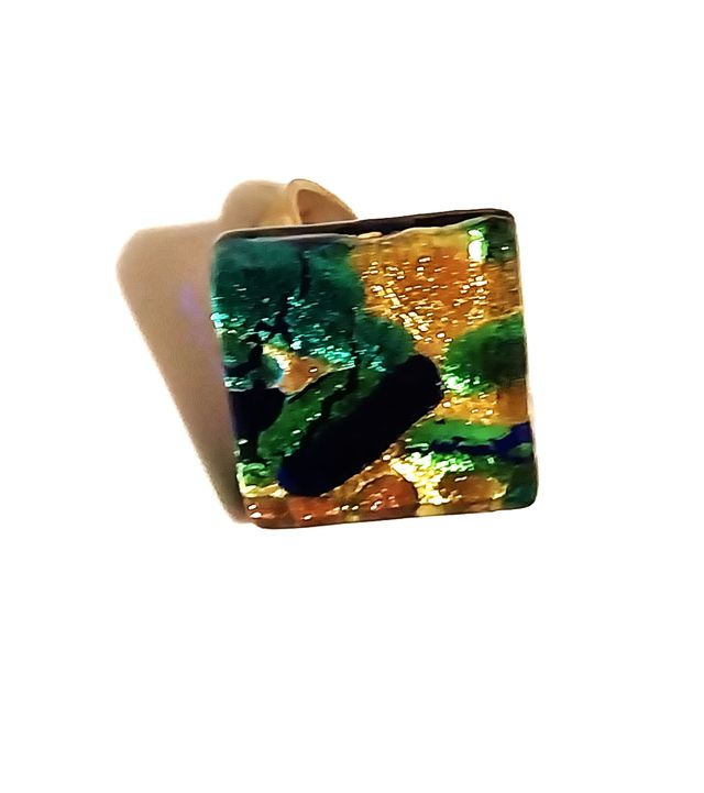 Anello quadrato Murano