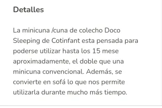 Minicuna colecho Doco