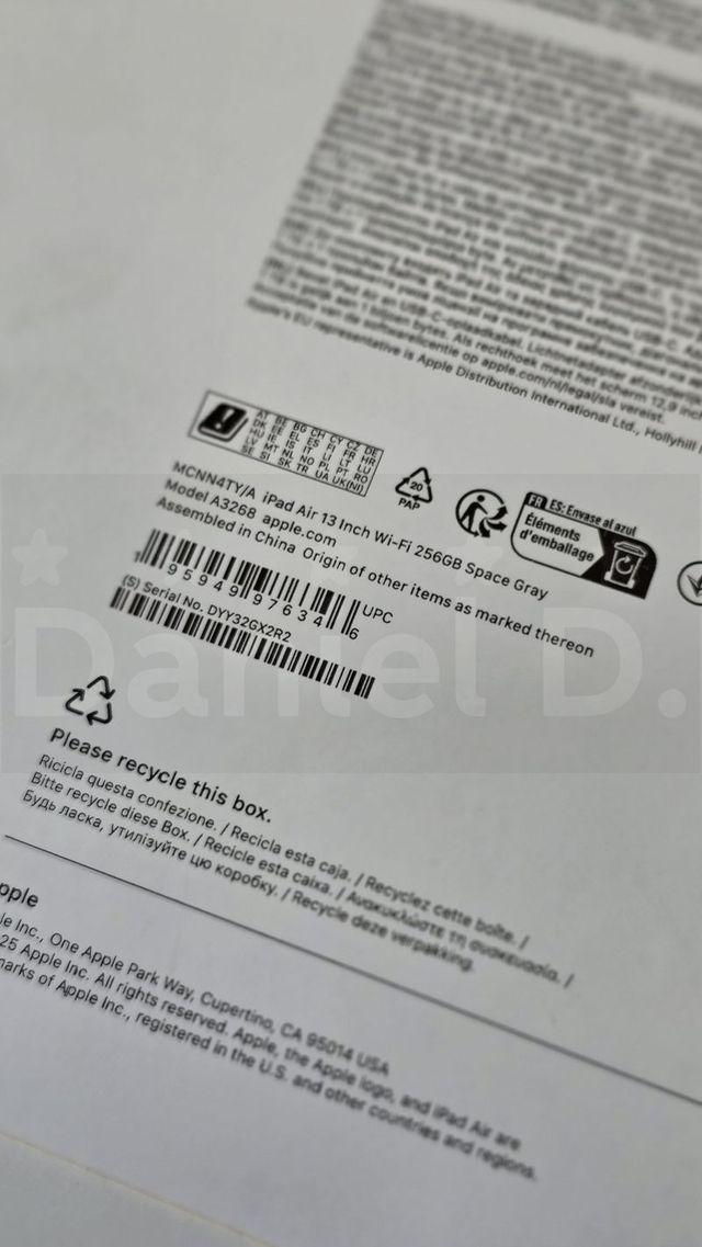 Apple iPad Air 13'' M3 256GB sigillato