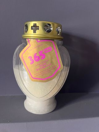 Candela a forma di cuore 365 giorni