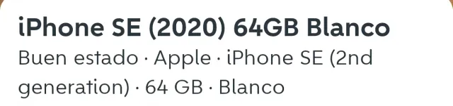 iPhone SE (2ª gen) Blanco