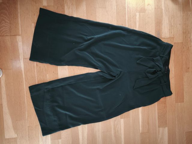 Pantalón culotte Zara verde botella Talla S