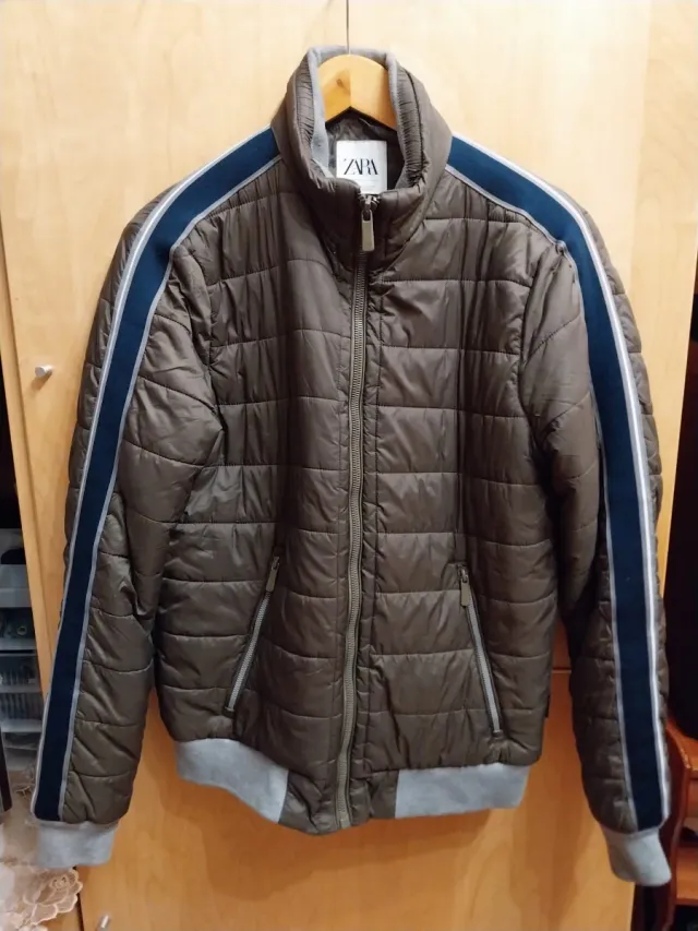 Chaqueta Zara Marrón y Gris