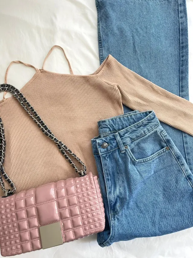 Jersey Shein beige palabra de honor XL xl 42 camel