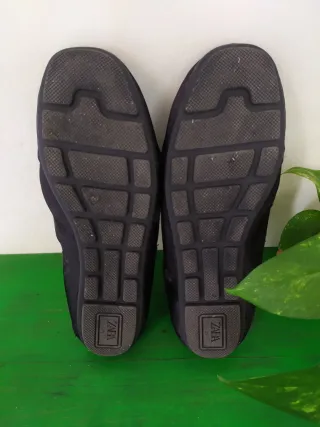 Bailarinas Zara efecto satinado negro