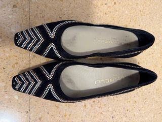 Bailarinas Martinelli Negro/Dorado Talla 38