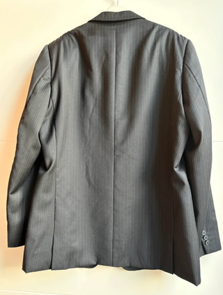 Giacca Versace Uomo Lana blu Gessato Tg 52