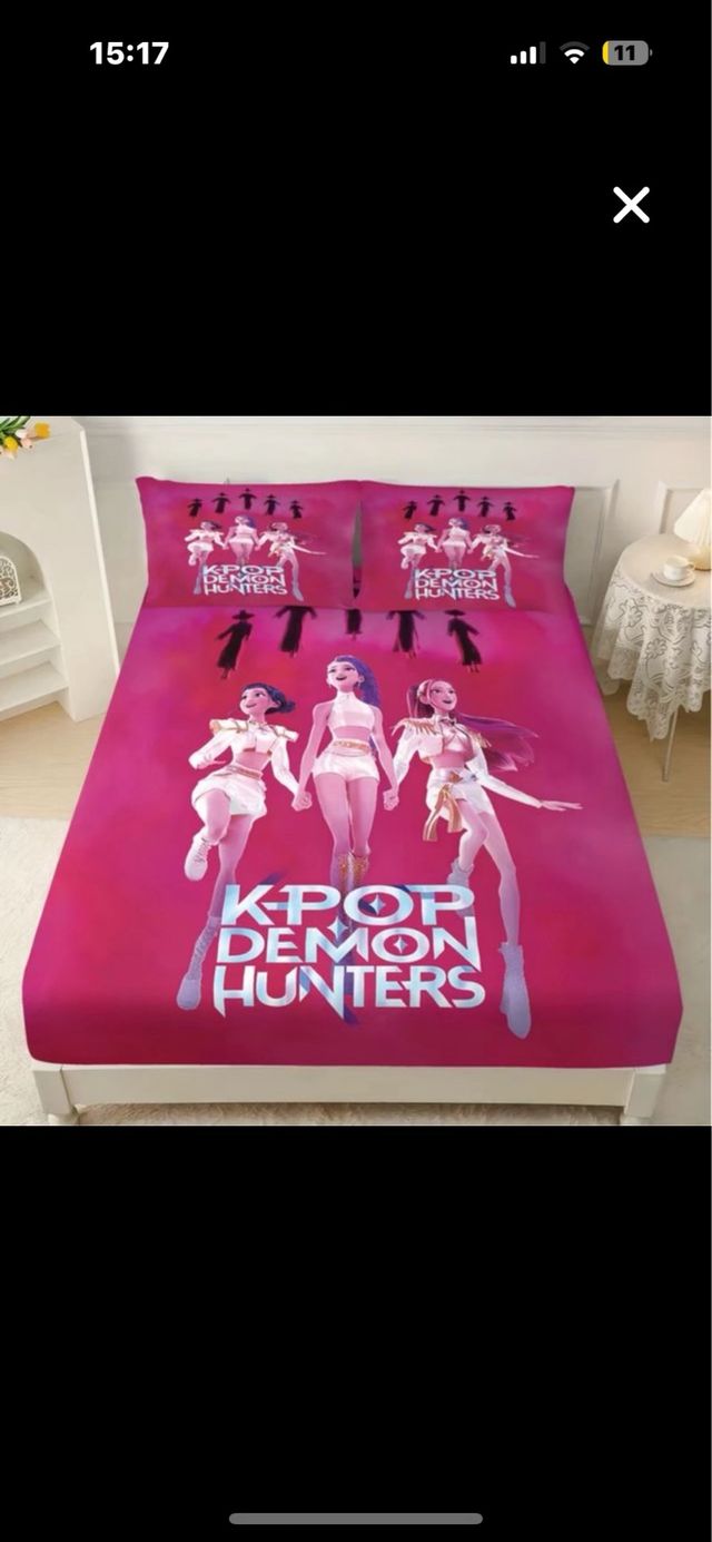 Juego de sábanas K-Pop Demon Hunters