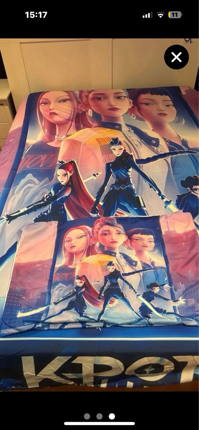 Juego de sábanas K-Pop Demon Hunters