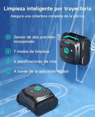 ✨ - WYBOT C2 Limpiafondos Piscina, Robot Limpiafon